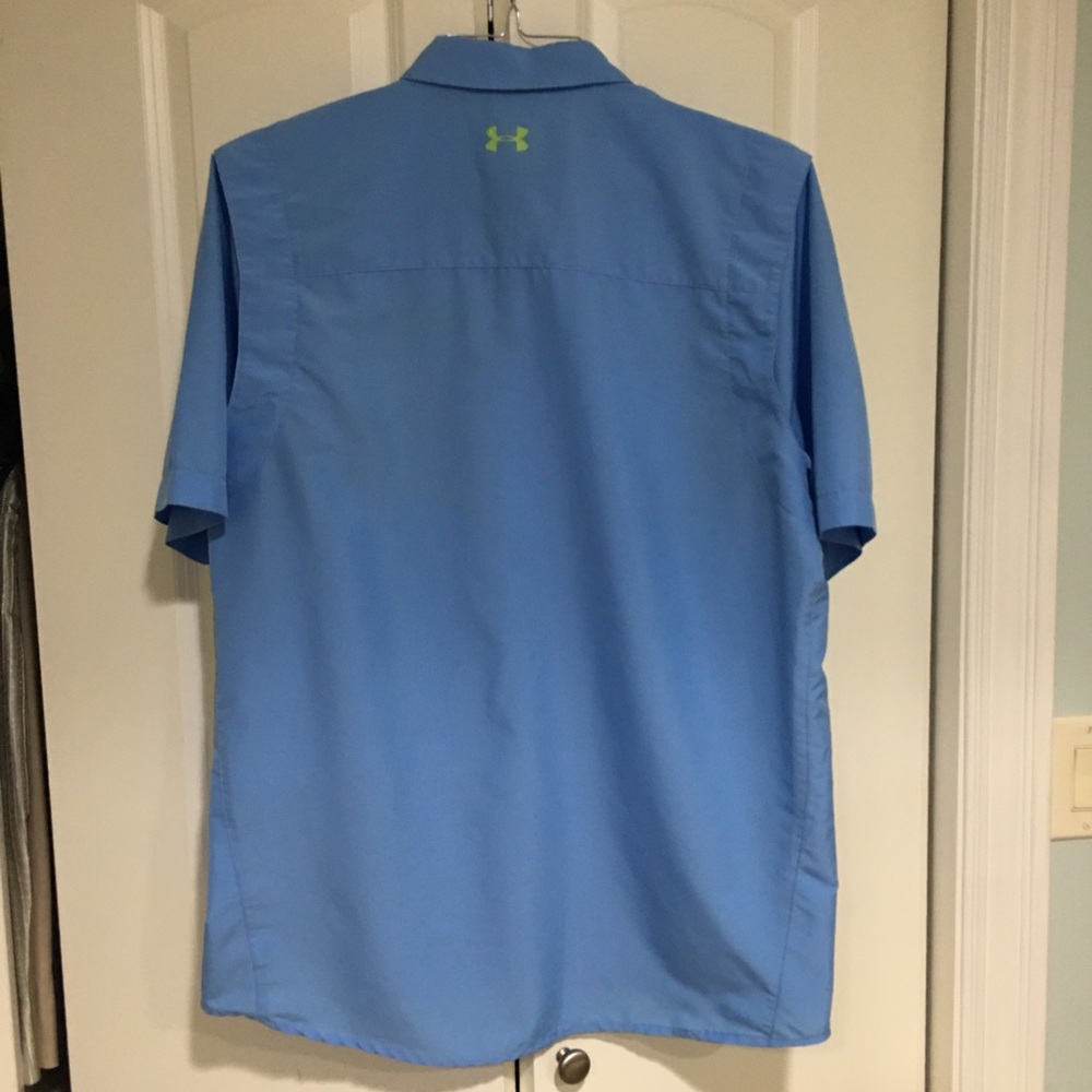 Under Armour Heatgear Vented Fishing Shirt. Mens L 🌹 - Picture 2 of 7